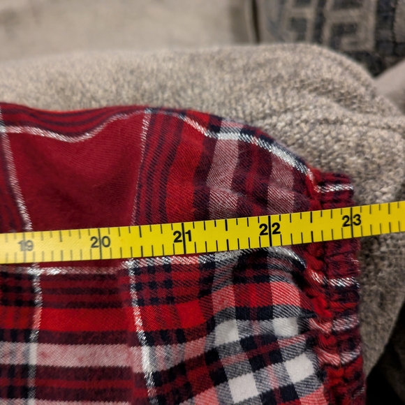 Lane Bryant Women's Red Plaid Wrap Top - Picture 11 of 11